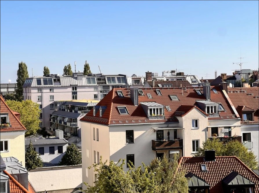 Ausblick über München-Neuhausen-Nymphenburg